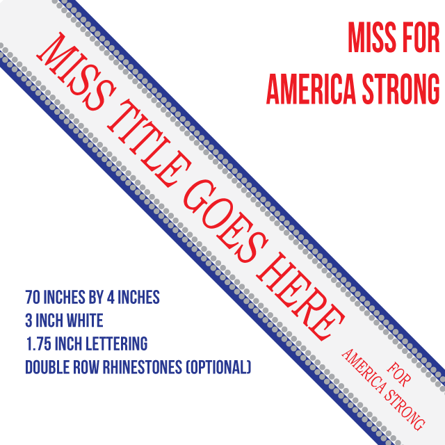 Miss America Pageant Sashes